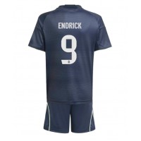 Camiseta Real Madrid Endrick #9 Visitante Equipación para niños 2025-26 manga corta (+ pantalones cortos)